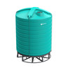 Enduraplas 400 Gallon Sump Bottom Transport Tank With Frame in Black