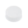 38-400 White PP Child-Resistant Capable Screw Top Caps with Foam Liner - X38-400FCR
