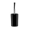 13-415 Black PP Plastic Flat Nail Polish Cap and 1.42" Brush Wand - 4100C06