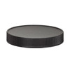 89-400 PP Black Ribbed Flat Caps (Unlined) - LP89BLK