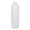 16 oz Natural HDPE Plastic Cylinder Bottles - 3560B23NAT