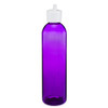 8 oz Purple PET Plastic Bullet Bottle (White Flip-Top Cap) - P-PUR8