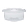 12 oz Clear PP Plastic Square Snap-Lock Containers - 2332T43-B