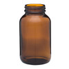 8.5 oz Amber Glass Wide Mouth Packer Bottles (Cap Not Included) - 4232B08-B
