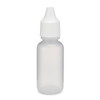 0.5 oz Natural LDPE Plastic Dropper Bottles (Dropper Fitment &amp; White Cap) - 1201B07NAT