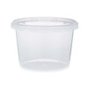 16 oz Clear PP Plastic Round Snap-Lock Containers - 2332T15-B