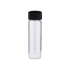 4 Dram (14.8 ml) Clear Glass Vials (Black Rod Applicator Cap) - 4445B31