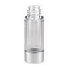 15 ml Clear PP Bottle with Matte Silver Base with Silver Pure Path Pump - 319826-K