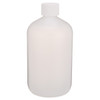 16 oz Natural HDPE Plastic Boston Round Bottles - 3501B60