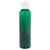 8 oz Green PET Plastic Bullet Bottle (White Flip-Top Cap) - P-GR8