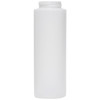 8 oz Natural HDPE Plastic Cylinder Bottles (Cap Not Included) - 3560B15-BNAT