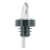 Clear w/ Black Collar Plastic Liquor Pourers - 6666C01