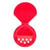 63-485 Red PP Plastic Flip &amp; Sift Spice Caps - 2113C11RED