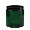 8 oz Green PET Straight Sided Jars (Cap Not Included) - 2852B07-BGRN