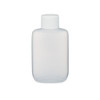 1.25 oz Natural LDPE Plastic Oval Bottles (White Cap) - 3208B51