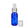 1 oz Cobalt Blue Glass Boston Round Bottles (Silver Treatment Pump) - CB1TPS-48