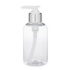6 oz Clear PET Boston Round &amp; Silver Lotion Pump - P-BC6PS