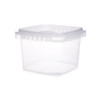 16 oz Clear PP Plastic Square Snap-Lock Containers (Tamper-Evident Lid) - 2332T45