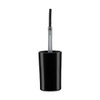 13-415 Black PP Plastic Flat Nail Polish Cap and 1.65" Brush Wand - 4100C07