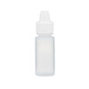 0.2 oz Natural LDPE Plastic Dropper Bottles (Dropper Fitment &amp; White Cap) - 1201B03NAT