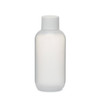 2 oz Natural LDPE Plastic Boston Round Bottles (White PP Cap) - 35002