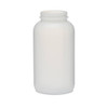 32 oz Natural HDPE Plastic Wide Mouth Packer Bottles (Cap Not Included) - 36032-B