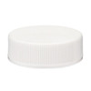33-400 White PP Plastic Ribbed Caps - LP33A