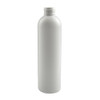8 oz White HDPE Plastic Narrow Mouth Bullet Bottles (Cap Not Included) - 3572B07-BWHT