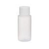 1 oz Natural LDPE Plastic Cylinder Bottles (White Screw Top Cap) - 3550B01