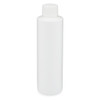 6 oz White HDPE Plastic Cylinder Bottles - 3560B11WHT