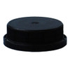 38-400 Black HDPE Plastic Tamper-Evident Ratchet Caps - 3800C01BLK