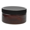 8 oz Amber PET Plastic Straight Sided Jars - 2852B09ABR