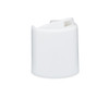 24-410 White PP Disc Top Caps - 6035