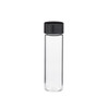 4 Dram (14.8 ml) Clear Glass Screw Top Vials (Black Cap) - 4448B15CLR