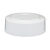 48-485 White PP Plastic Screw Top Spice Caps (Unlined) - X48-485LLW