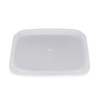 Large Clear PP Plastic Square Tamper-Evident Snap-Lock Lids - 2332C37