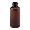 4 oz Amber PET Plastic Boston Round Bottles (Cap Not Included) - 3371B05-BABR