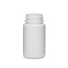 2 oz White HDPE Plastic Wide Mouth Packer Bottles (Cap Not Included) - 36102-B