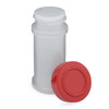 3 oz Natural PP Plastic Spice Jars (Red Cap) - 2302B04RED