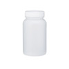 8.5 oz Natural HDPE Plastic Wide Mouth Packer Bottles (White Screw Top Cap) - 3600B15