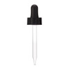 20-400 Black PP Plastic 3.0in Ribbed Dropper Caps - X775