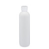8 oz White HDPE Plastic Bullet Bottle (White Flip-Top Cap) - WP8