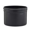 8 oz Black PP Plastic Straight Sided Jars (Short) - 2811B15-BBLK