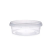 8 oz Clear PP Plastic Round Snap-Lock Containers (Tamper-Evident Lid) - 2332T11