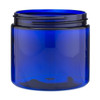 16 oz Blue PET Straight Sided Jars (Cap Not Included) - 2852B13-BBLU