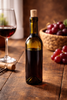 375 ml Demi Wine Bottle Antique Green | Half Bottle Claret with Cork Finish - 295571-K