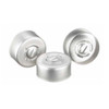 13 mm Silver Aluminum Center Disc Tear Out Seals for Serum Vials - 1455C25NAT