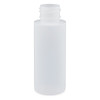 2 oz White l HDPE Plastic Cylinder Bottles (Cap Not Included) - 231949