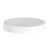 89-400 White PP Smooth Sided Cap with Heat Induction Seal (HIS) Liner - 340006