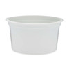 4 oz White PP Plastic Round Snap-Lock Containers - 29104W-B